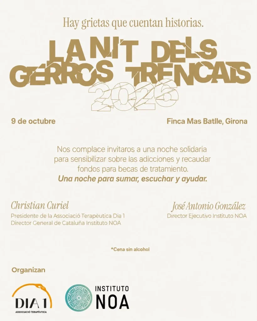 GIDONA - Addiccions - Instituto NOA Nit dels gerros trencats